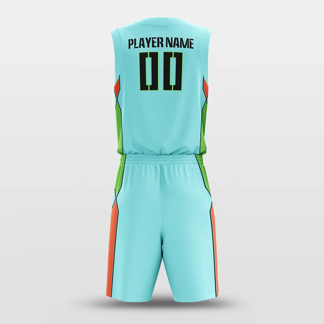 Cikers Sports Sea Salt - Customized Sublimated Basketball Set