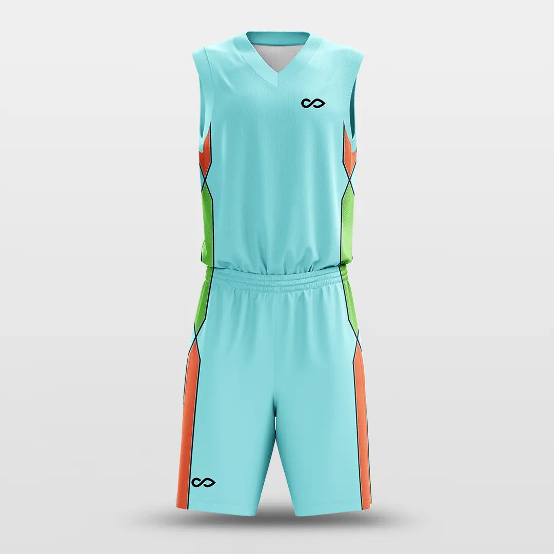 Cikers Sports Sea Salt - Customized Sublimated Basketball Set