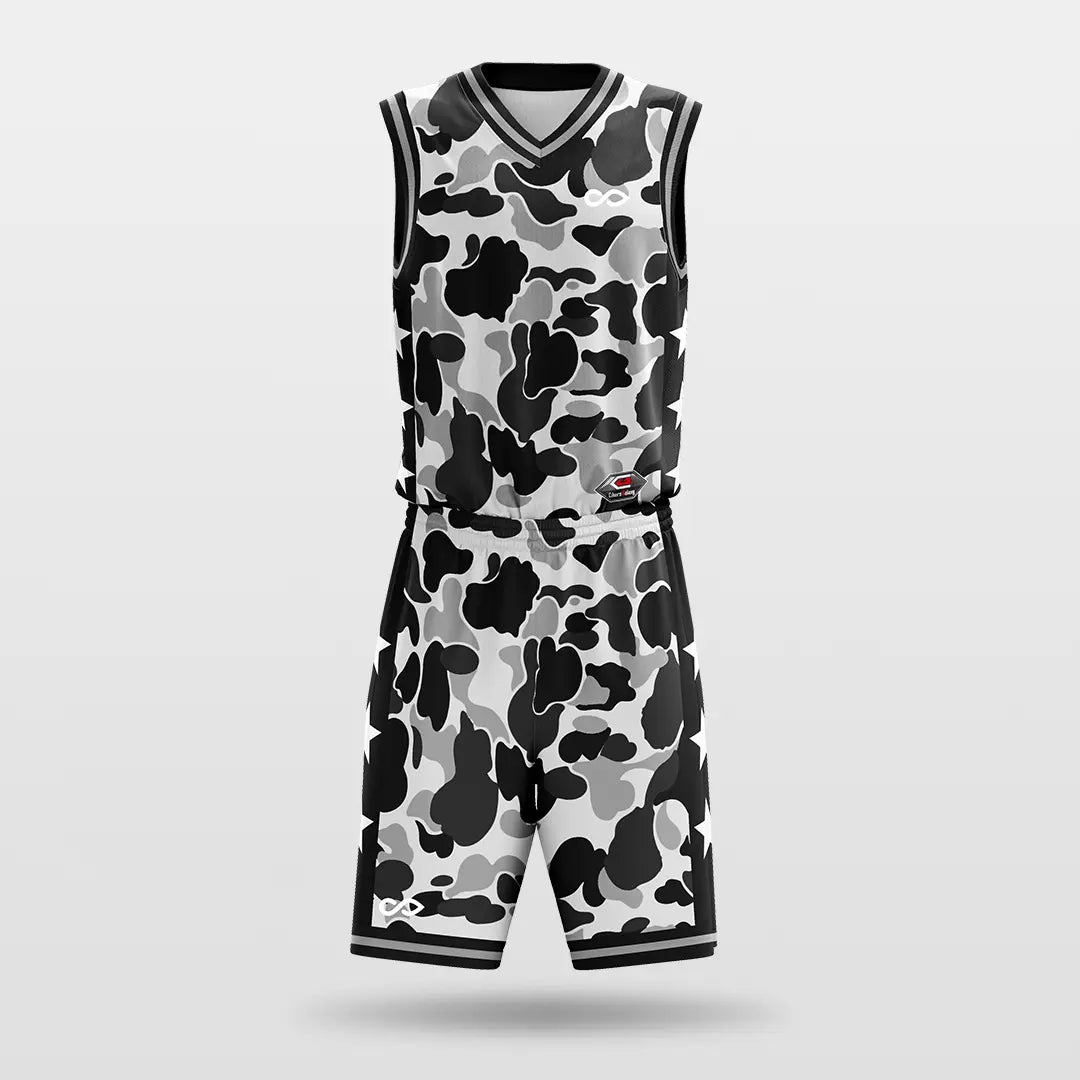 Cikers Sports Snow Leopard - Customized Sublimated Basketball Set