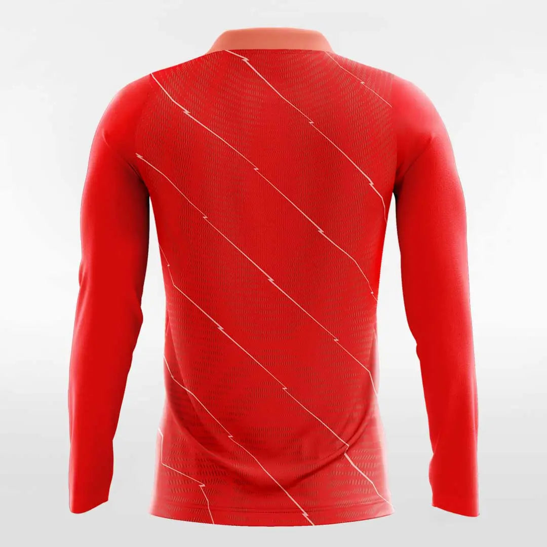 Cikers Sports Soccer Jersey Blazing Sun - Men's Sublimated Long Sleeve Football Shirt