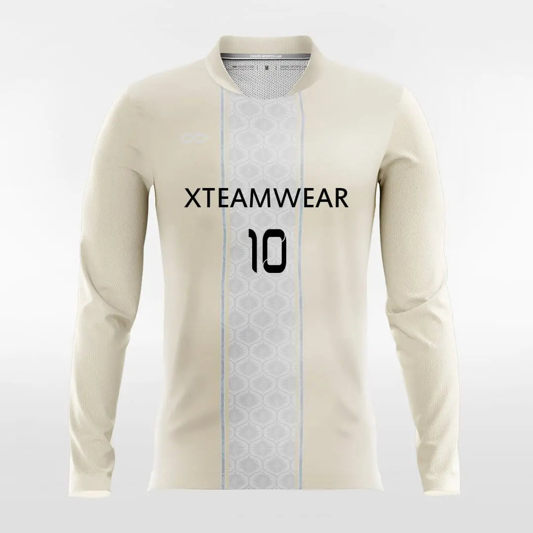 Cikers Sports Soccer Jersey Cream / S Apollo - Customized Men's Sublimated Long Sleeve Soccer Jersey