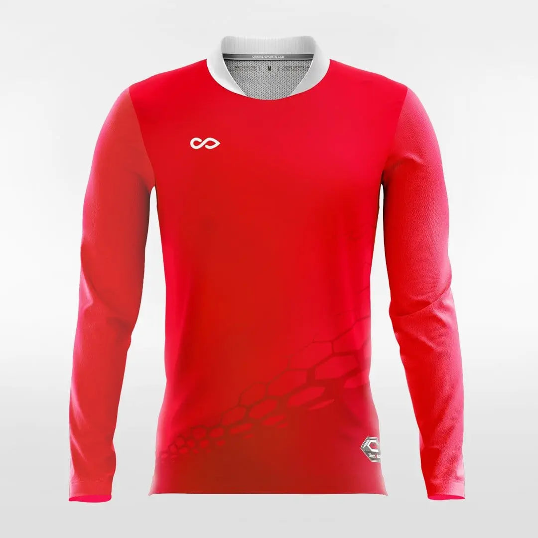Cikers Sports Soccer Jersey Dragon Vein - Customized Men's Long Sleeve Soccer Jersey