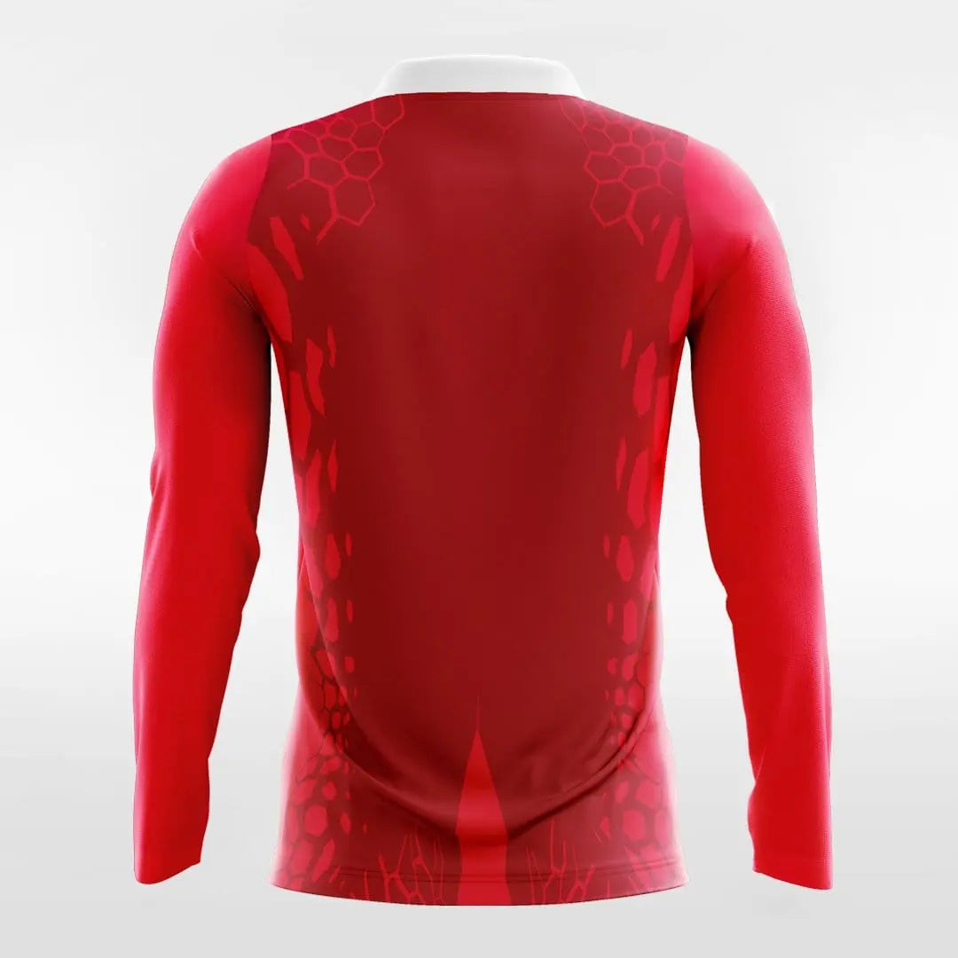 Cikers Sports Soccer Jersey Dragon Vein - Customized Men's Long Sleeve Soccer Jersey