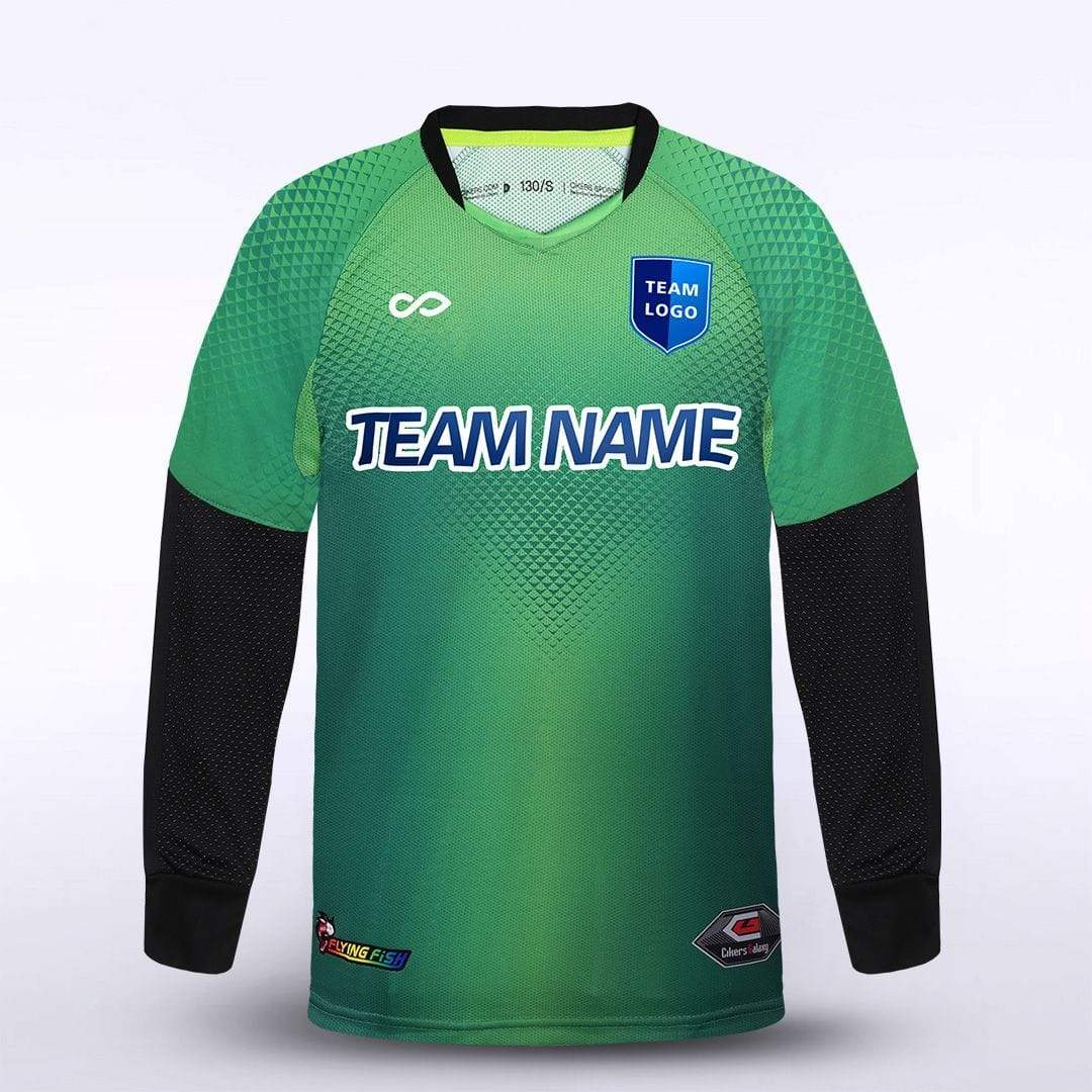 Cikers Sports Soccer Jersey Flying Fish - Customized Kids Long Sleeve Goalkeeper Jersey