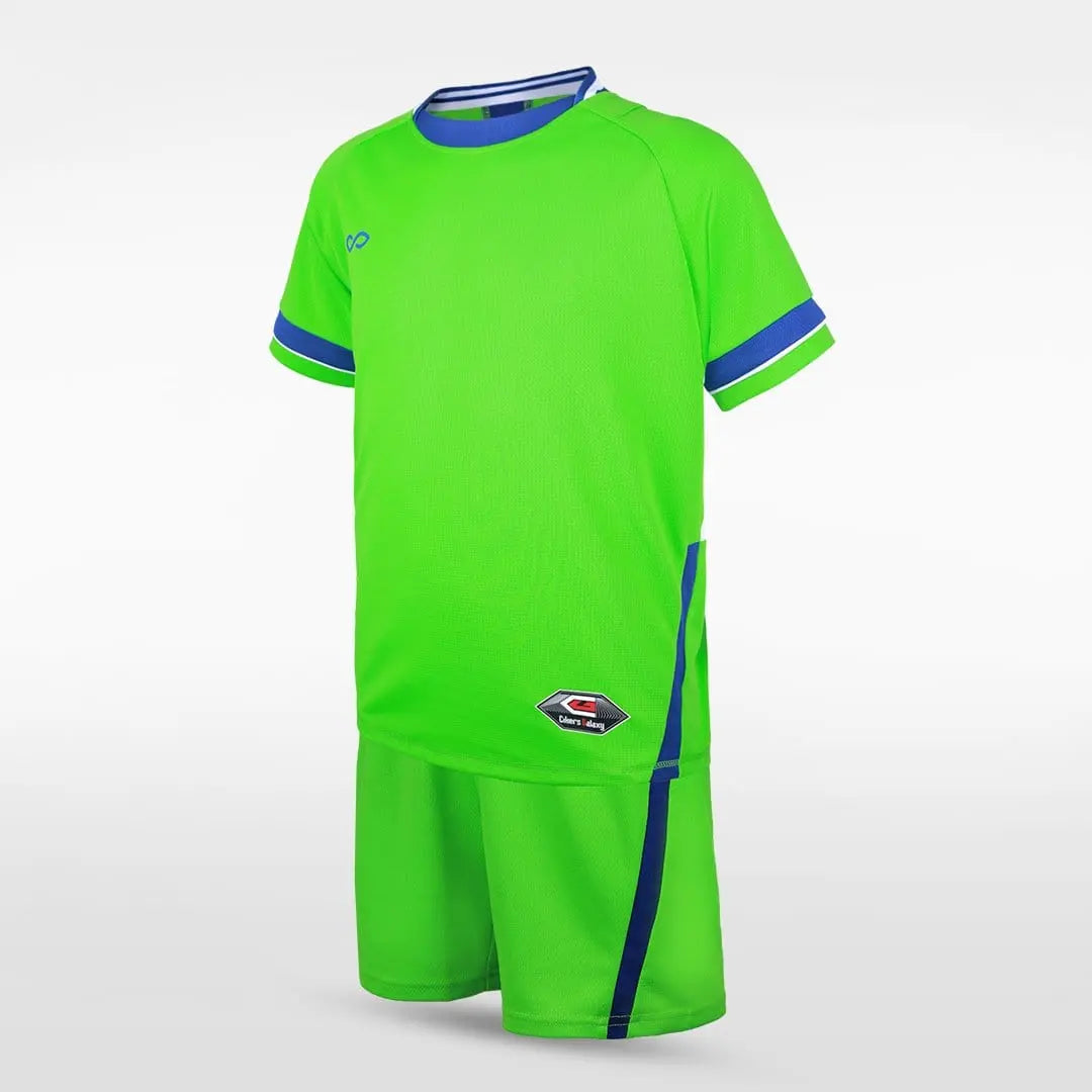 Cikers Sports Soccer Jersey Green / 120 Pure - Kid's Football Kit Style 3