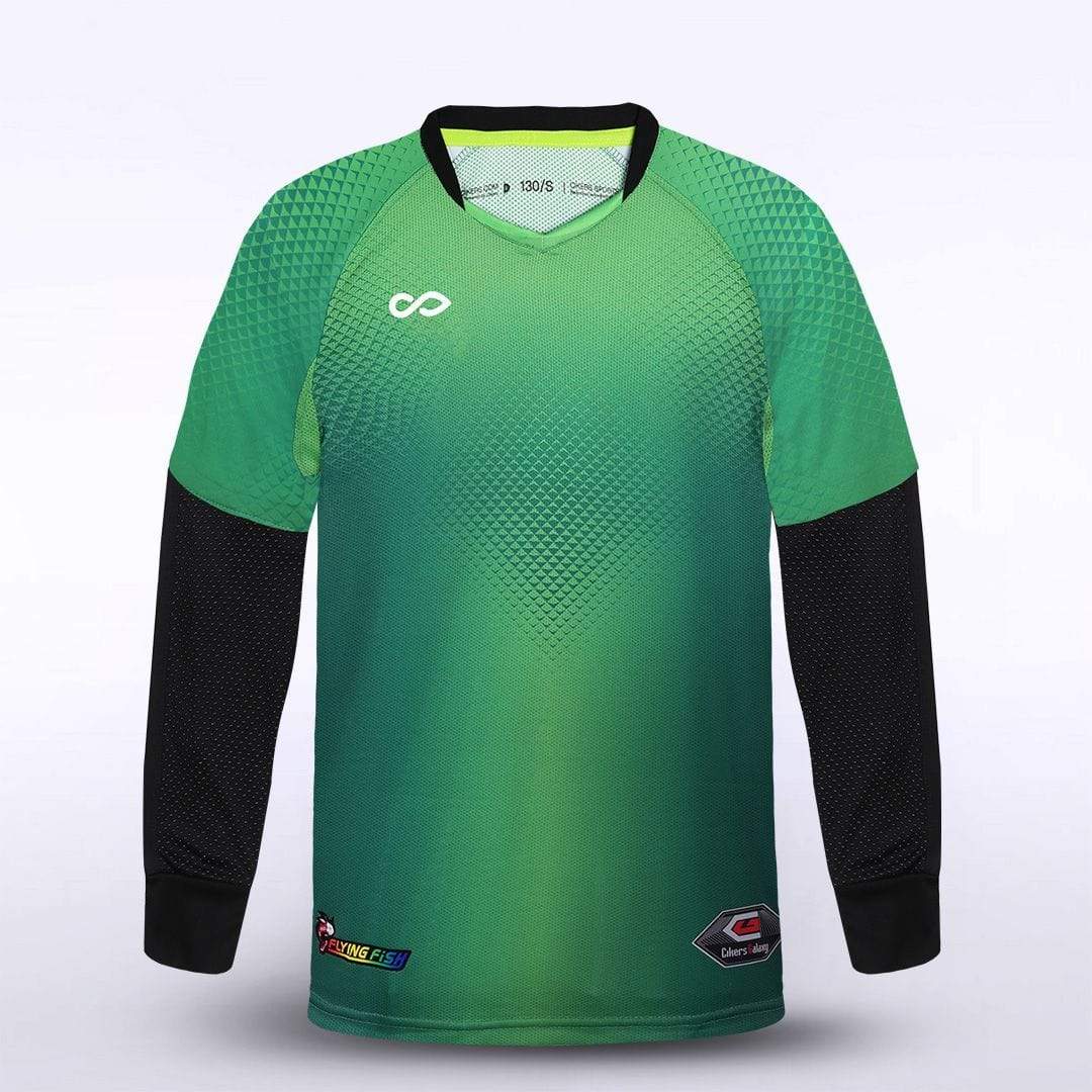 Cikers Sports Soccer Jersey Green / XS Flying Fish - Customized Kids Long Sleeve Goalkeeper Jersey