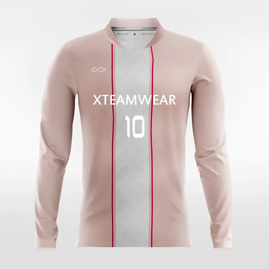 Cikers Sports Soccer Jersey Pink / S Apollo - Customized Men's Sublimated Long Sleeve Soccer Jersey
