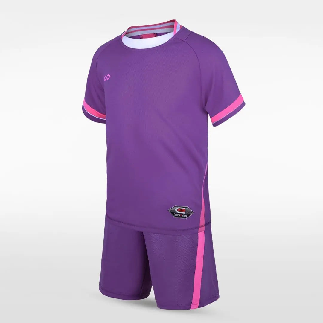Cikers Sports Soccer Jersey Purple / 120 Pure - Kid's Football Kit Style 3