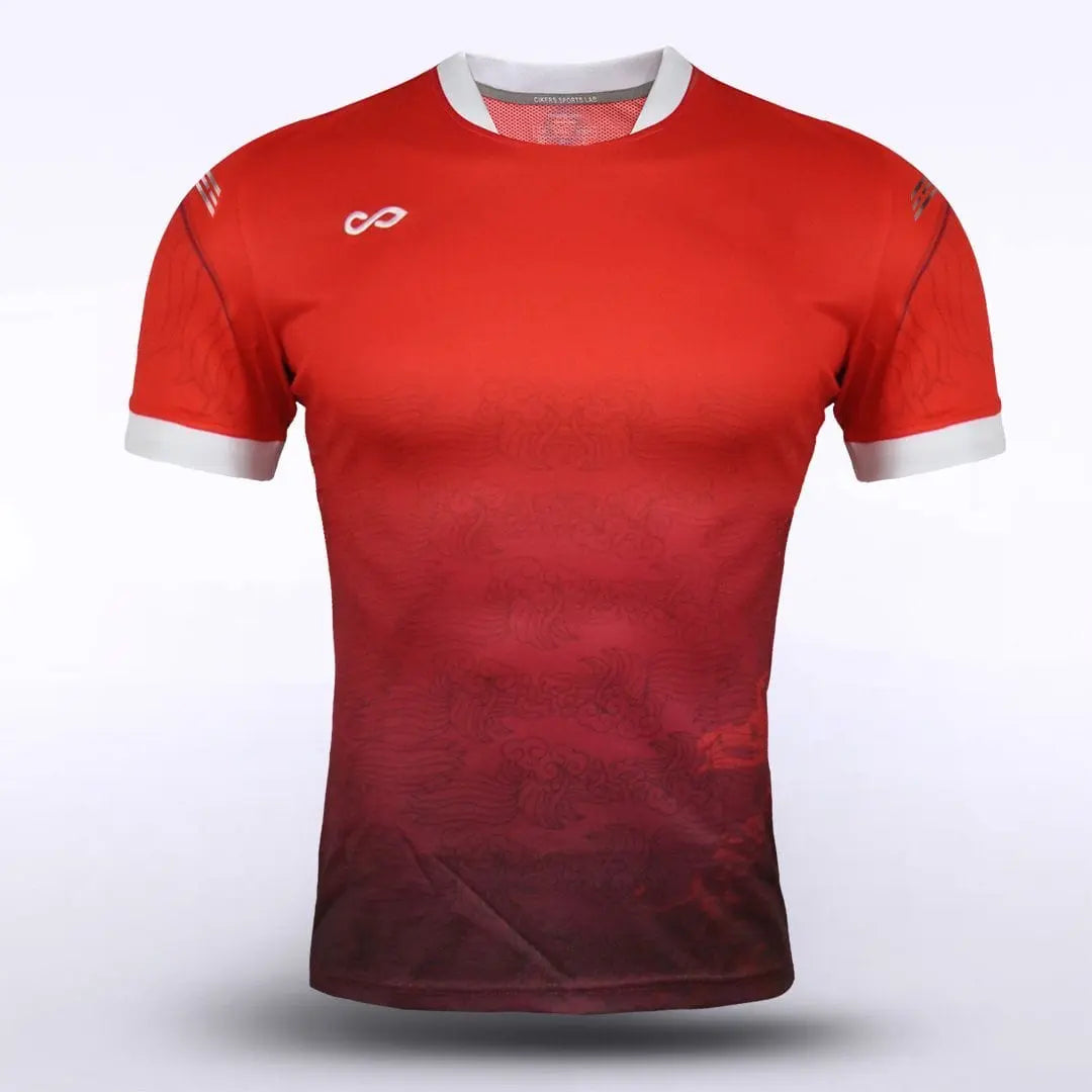 Cikers Sports Soccer Jersey Red / S Phoenix Flight - Men's Sublimated Football Shirt