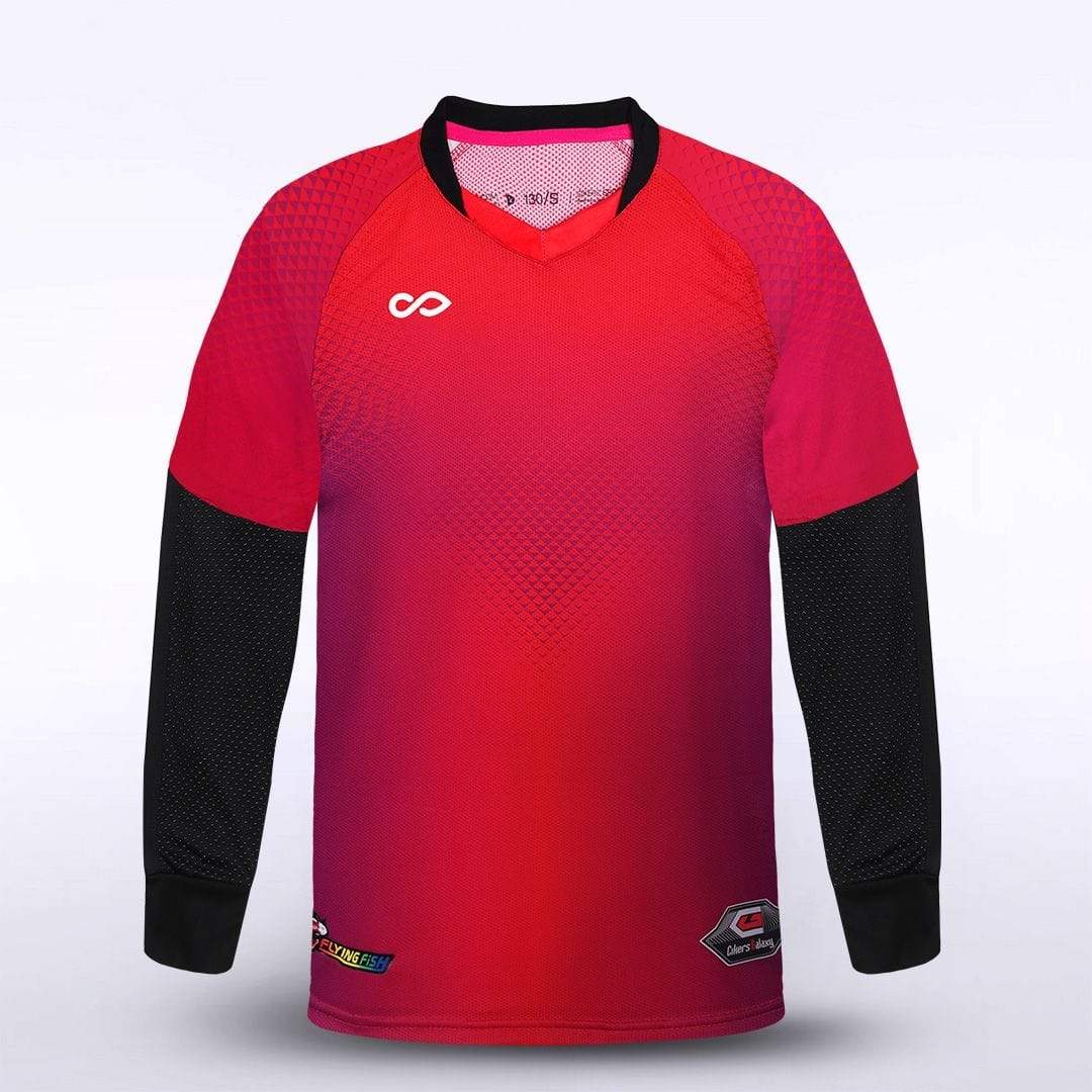 Cikers Sports Soccer Jersey Red / XS Flying Fish - Customized Kids Long Sleeve Goalkeeper Jersey