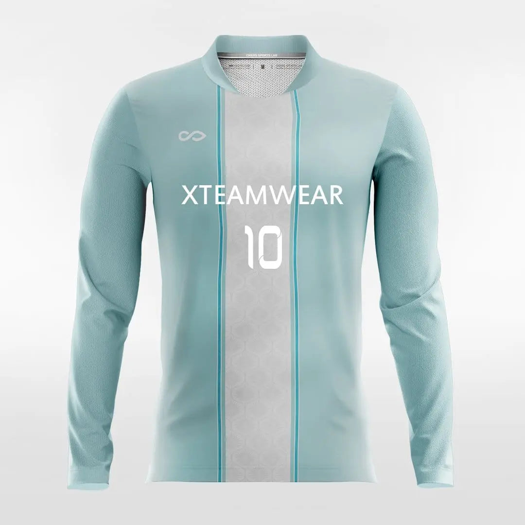 Cikers Sports Soccer Jersey Sky Blue / S Apollo - Customized Men's Sublimated Long Sleeve Soccer Jersey
