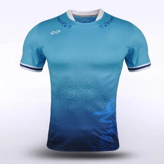 Cikers Sports Soccer Jersey Sky blue / S Blue Fire - Men's Sublimated Football Shirt
