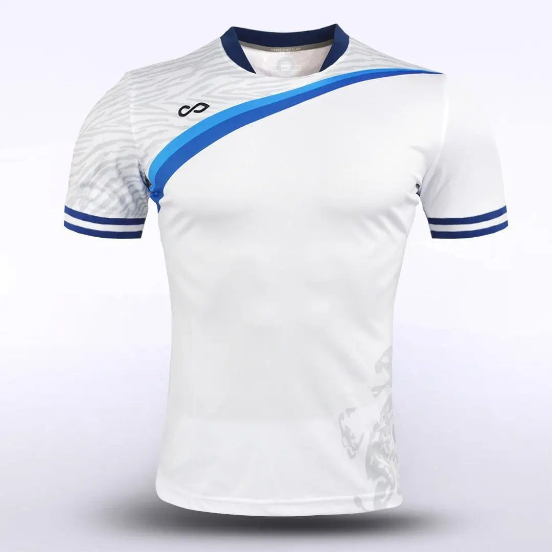 Cikers Sports Soccer Jersey White / S White Tiger - Men's Sublimated Football Shirt