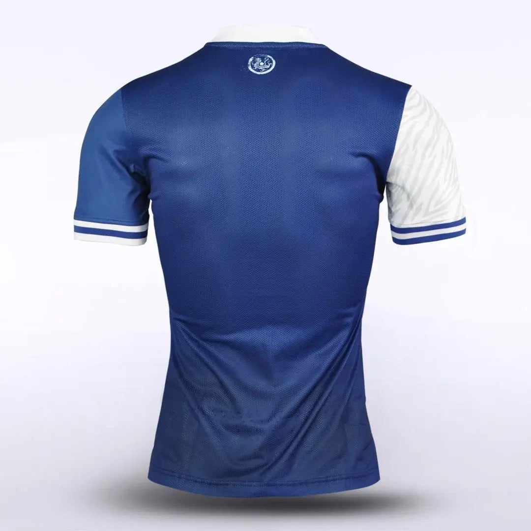 Cikers Sports Soccer Jersey White Tiger - Men's Sublimated Football Shirt