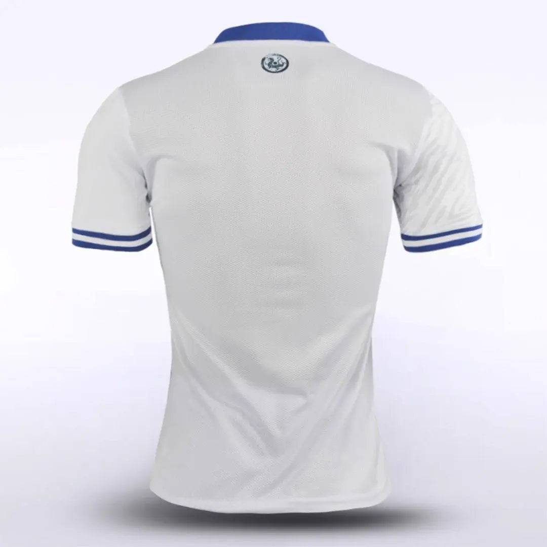 Cikers Sports Soccer Jersey White Tiger - Men's Sublimated Football Shirt