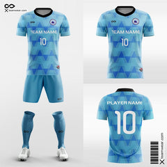 Cikers Sports Soccer Uniforms Blue / S Wave - Custom Men Soccer Uniforms Cheap Sublimated