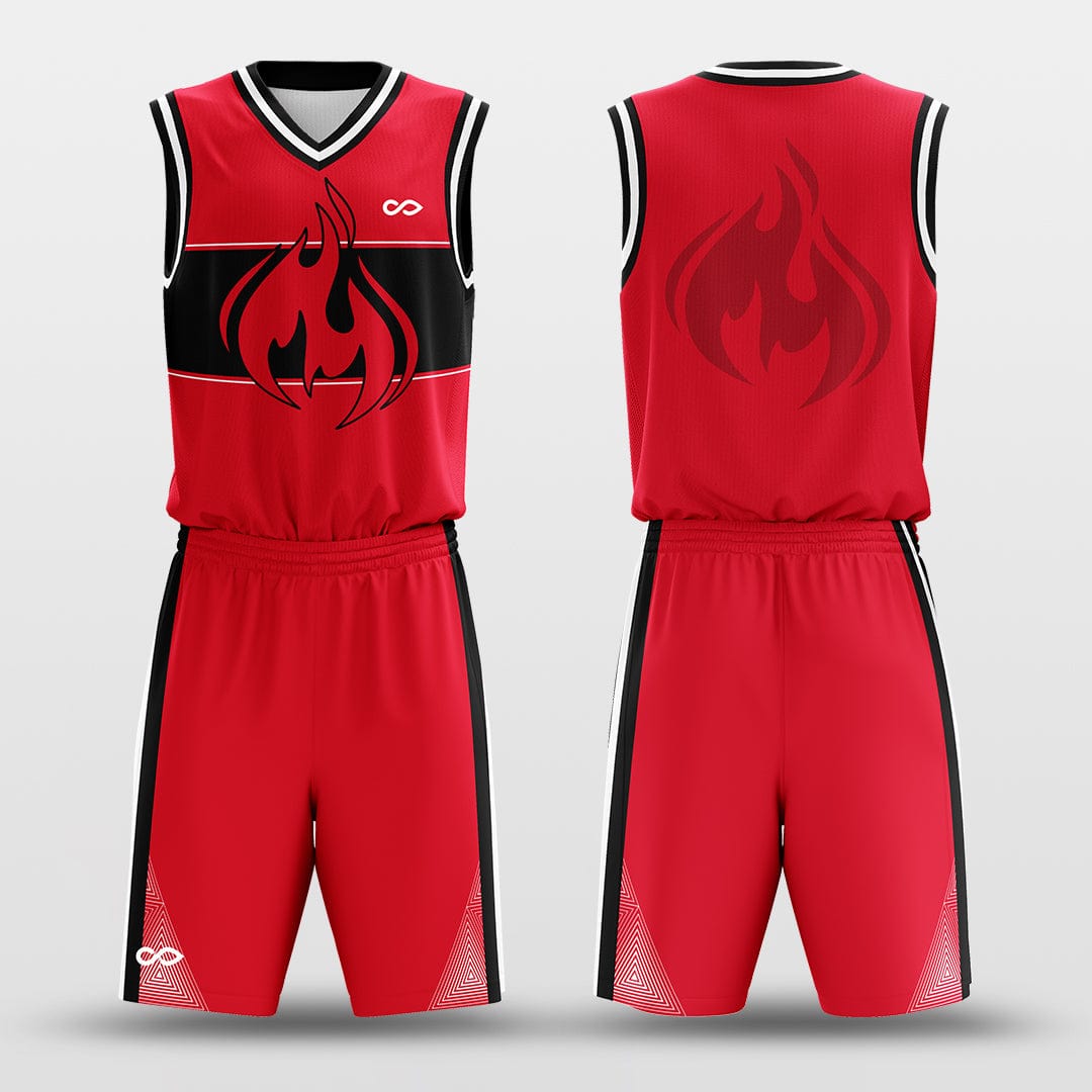 Cikers Sports The Flame - Customized Sublimated Basketball Set