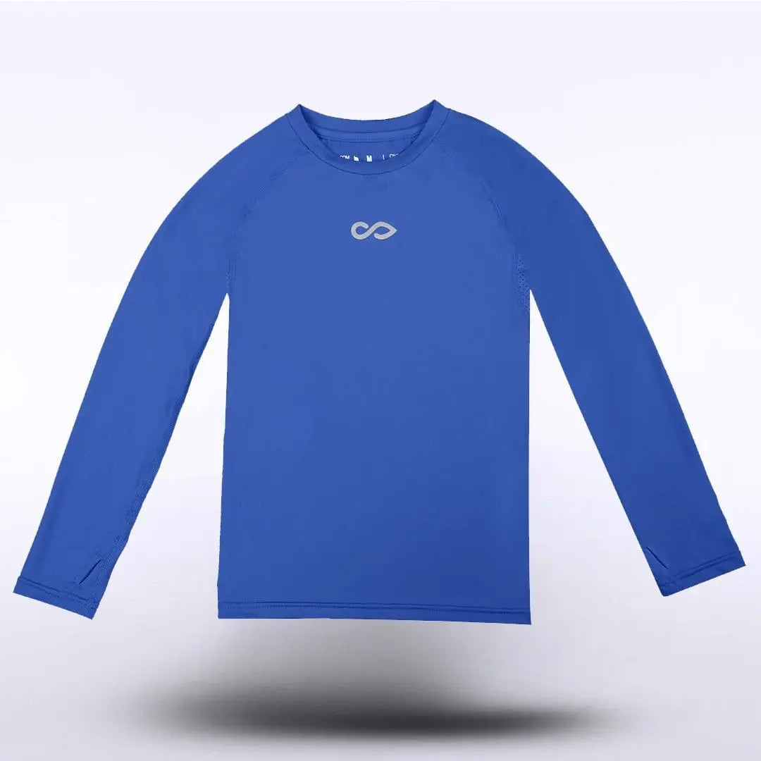 Cikers Sports Tights Blue / 130 Dragon Vein Kids Compression Long Sleeve Top