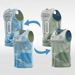 Cikers Sports Training Bibs Blue and Green / L Pop Camouflage - Training Bibs Custom Reversible Design Online