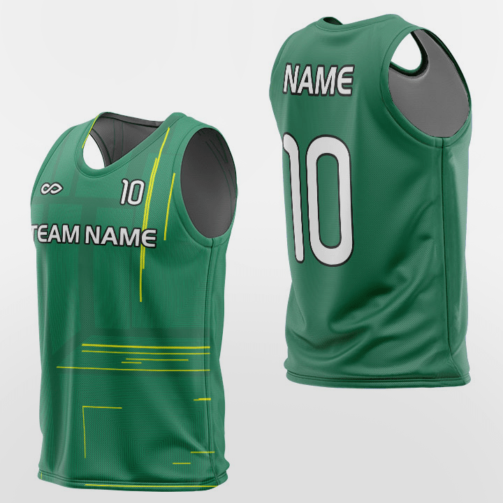 Cikers Sports Training Bibs Green Stripe - Custom Training Bibs Design Sublimation Online