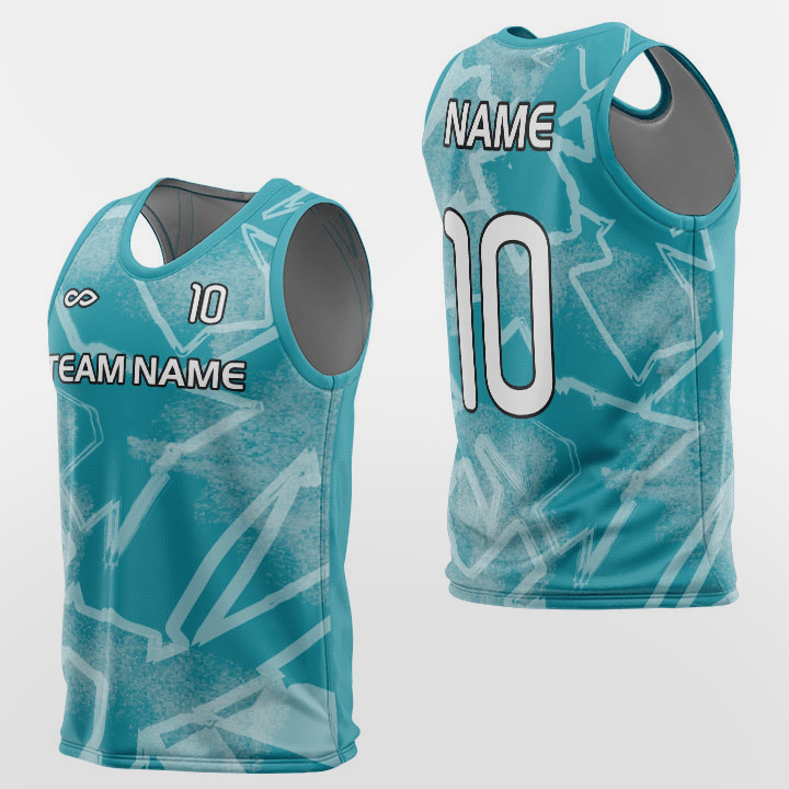 Cikers Sports Training Bibs Pop Camouflage - Custom Training Bibs Design Sublimation Cyan