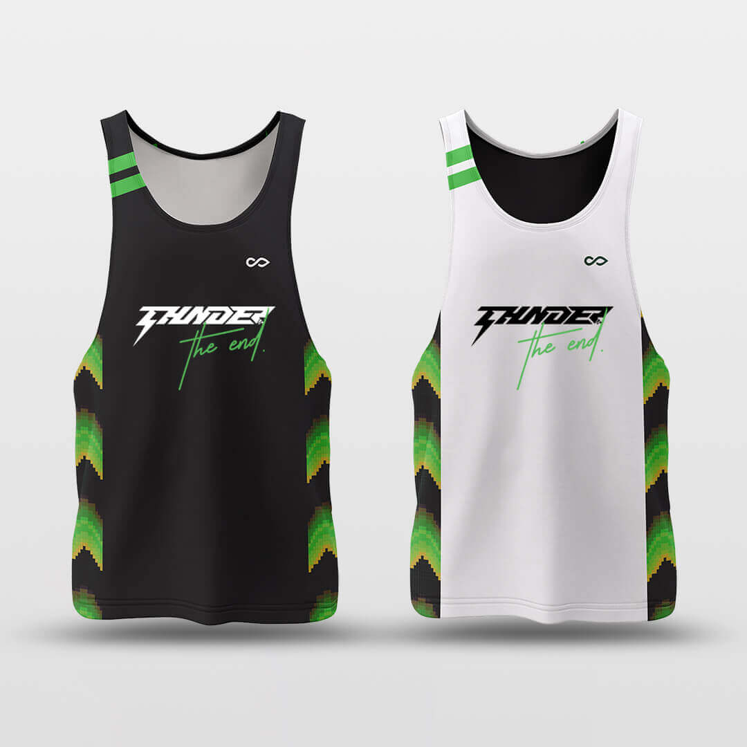 Cikers Sports White & Black / S Neon - Customized Reversible Quick Dry Basketball Jersey