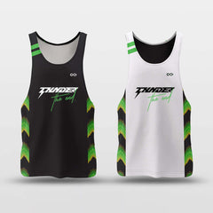 Cikers Sports White & Black / S Neon - Customized Reversible Quick Dry Basketball Jersey