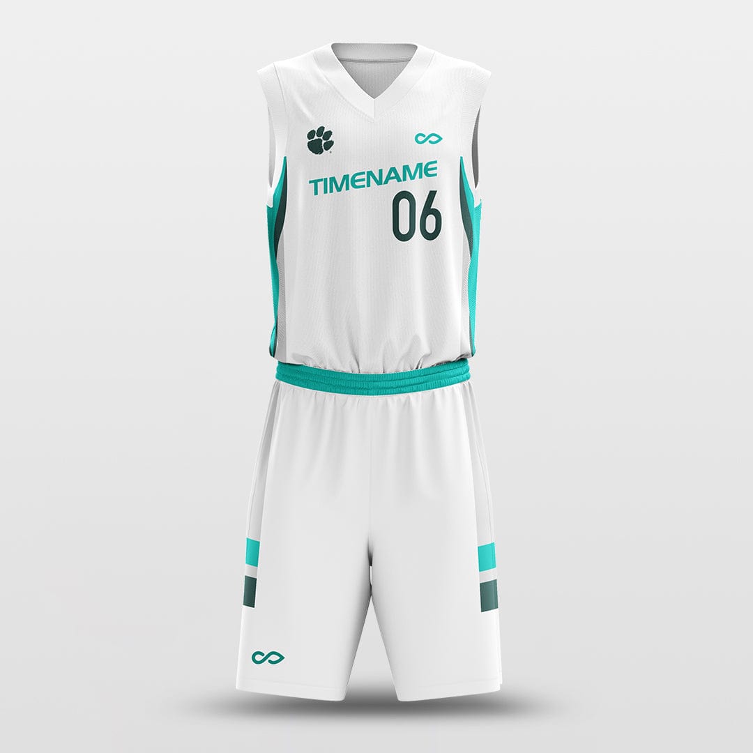 Cikers Sports White / S Breeze - Customized Sublimated Basketball Set