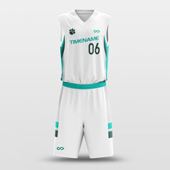 Cikers Sports White / S Breeze - Customized Sublimated Basketball Set