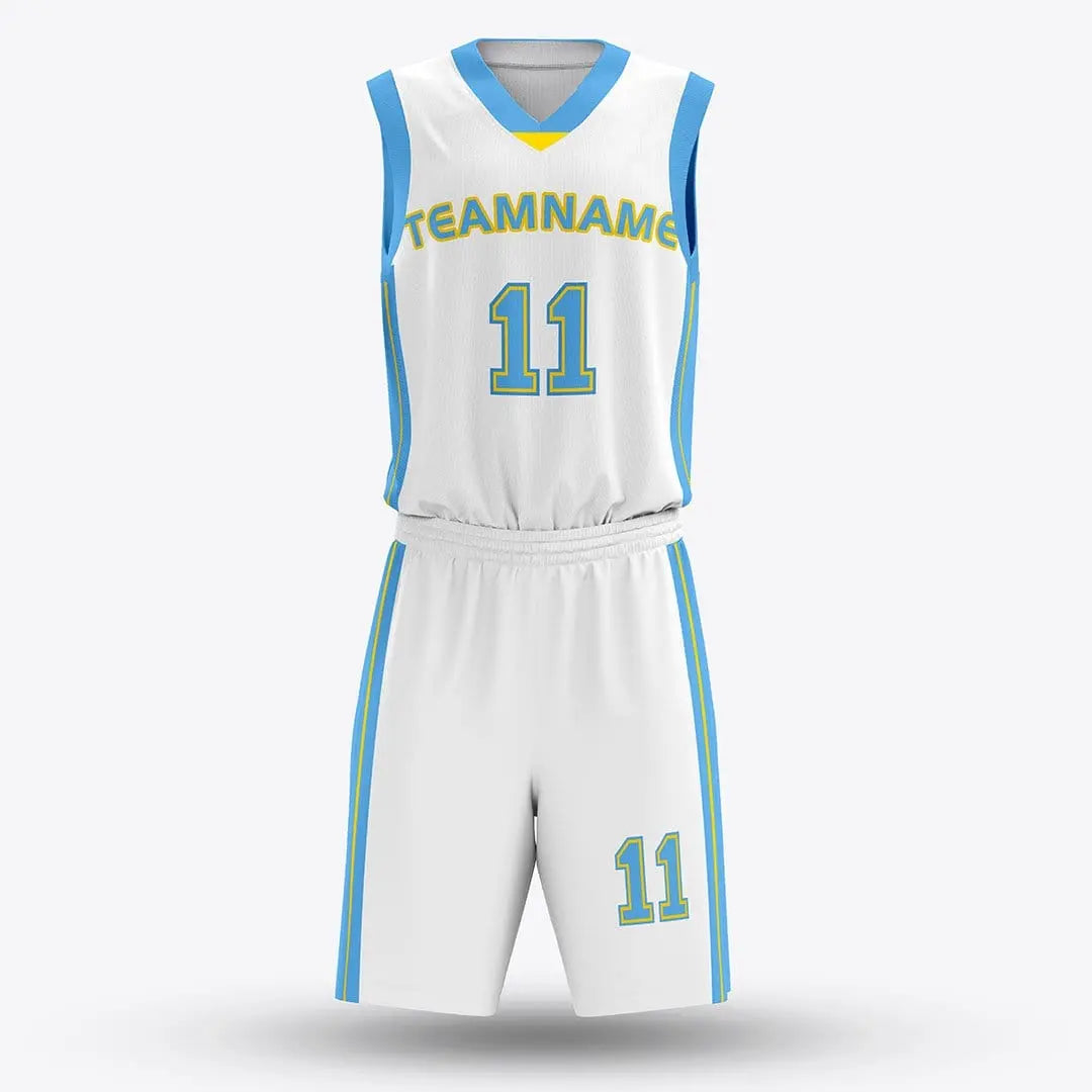 Cikers Sports white / S laureate - Customized Sublimated Basketball Set