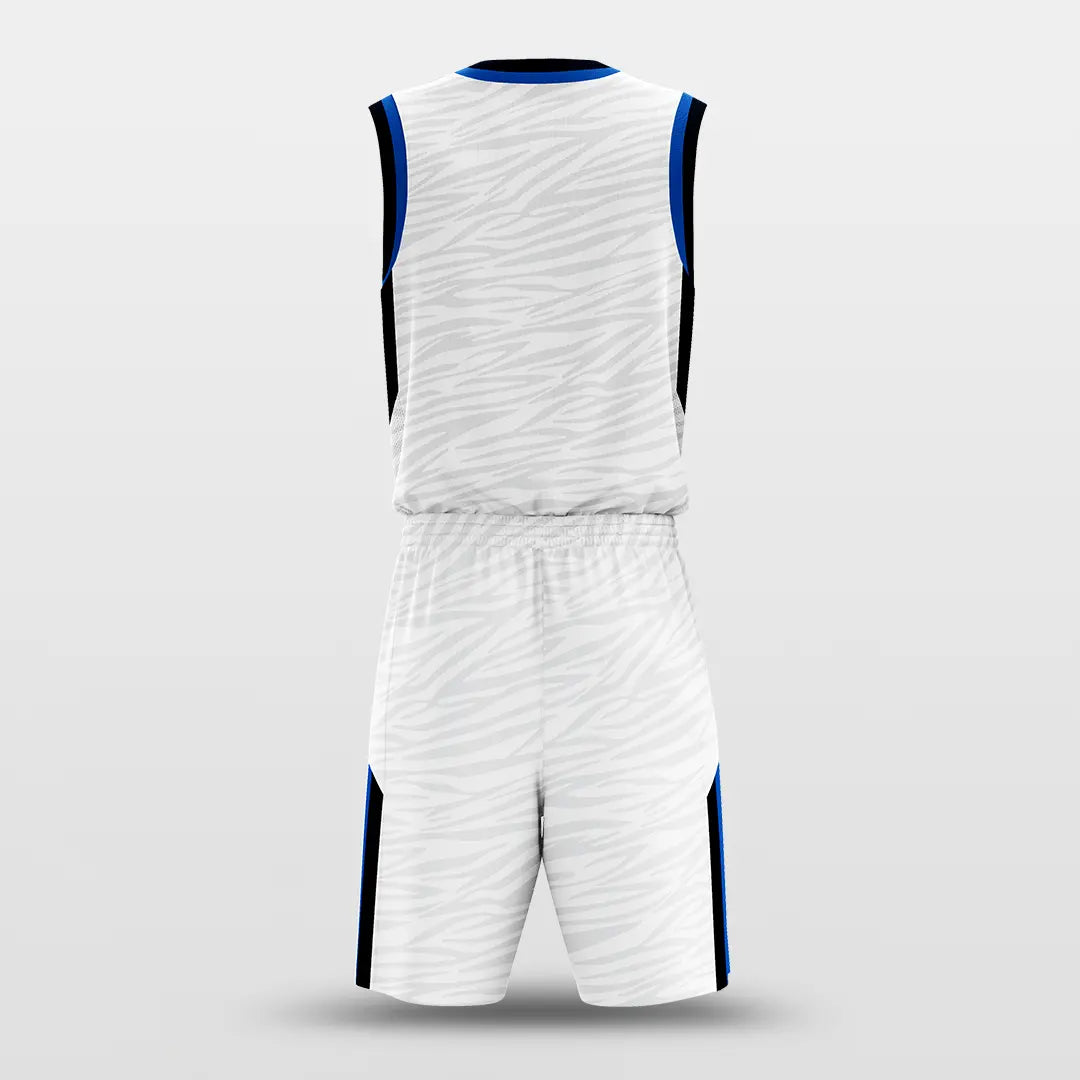 Cikers Sports White Tiger - Customized Sublimated Basketball Set