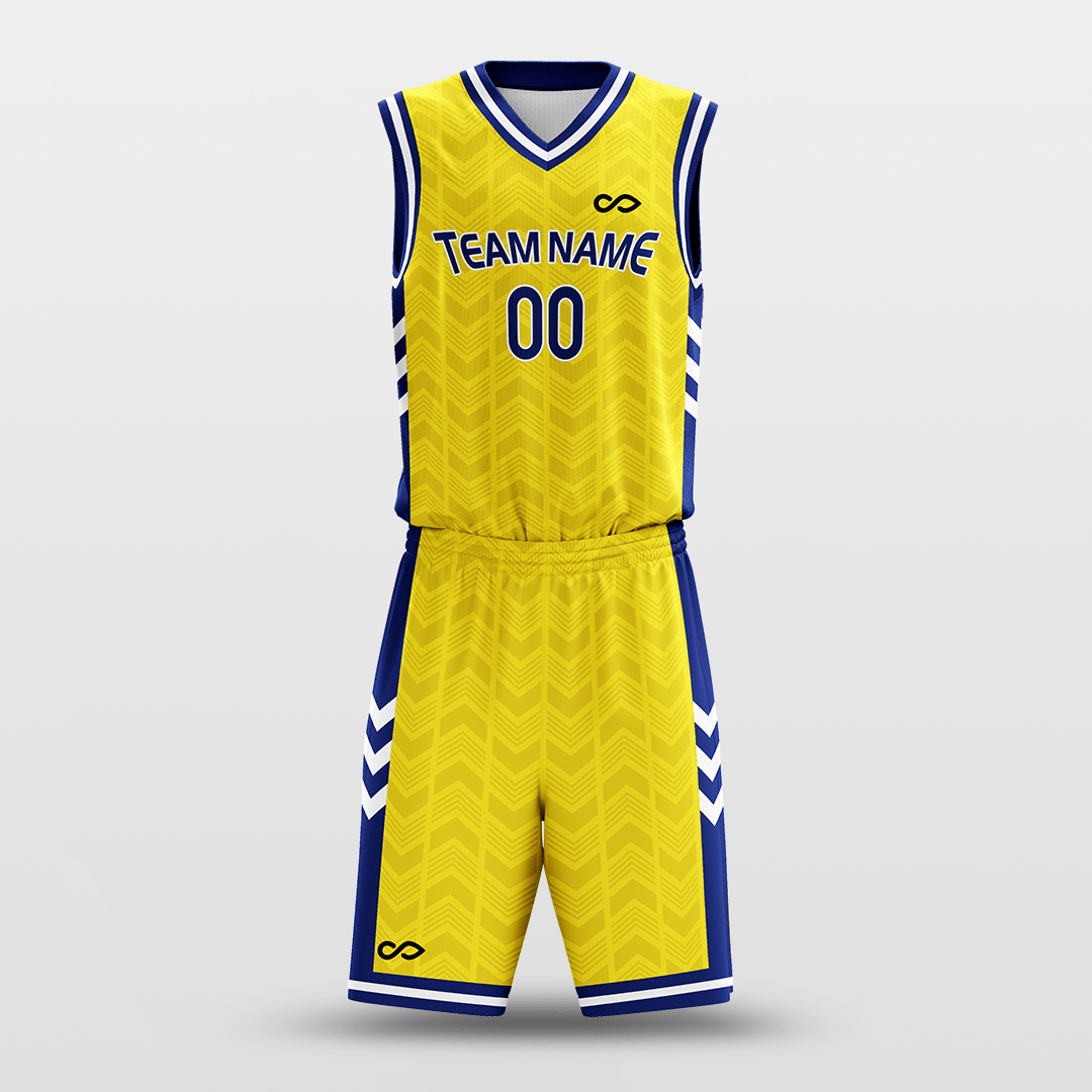 Cikers Sports Yellow / S Classic 71 - Customized Sublimated Basketball Set