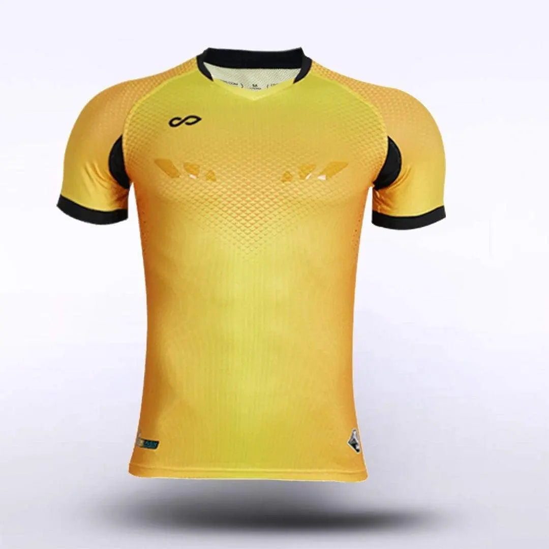Cikers Sports Yellow / S Flying Fish - Customized Adult Goalkeeper Soccer Jersey