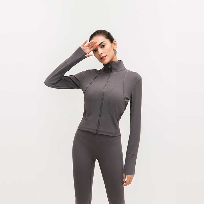 Cikers Sports Yoga Customized Full Zip Workout Sports Jackets