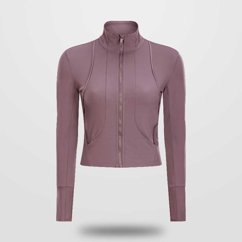 Cikers Sports Yoga Purple / S Customized Full Zip Workout Sports Jackets