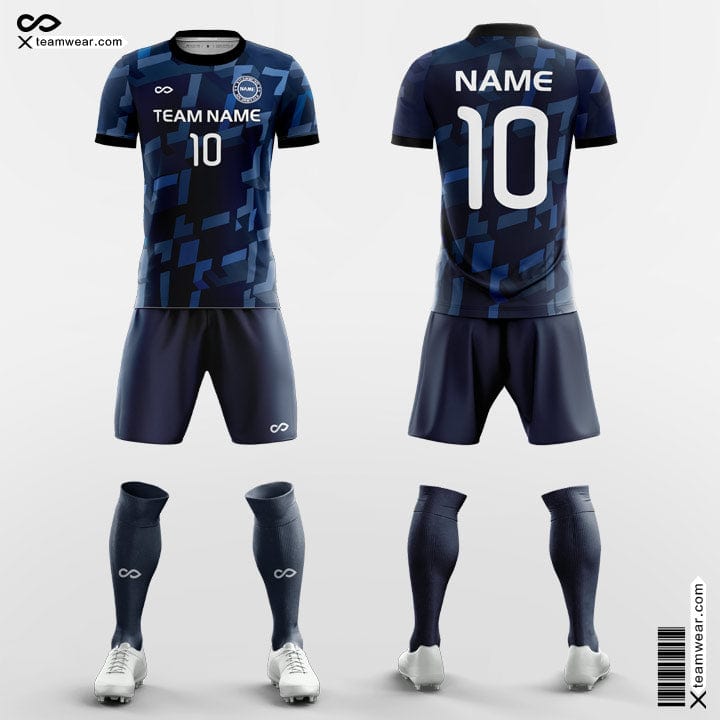 Blue White Camo Soccer Outfit Kits Sublimation Custom Soccer Jersey Short  Uniforms - AliExpress