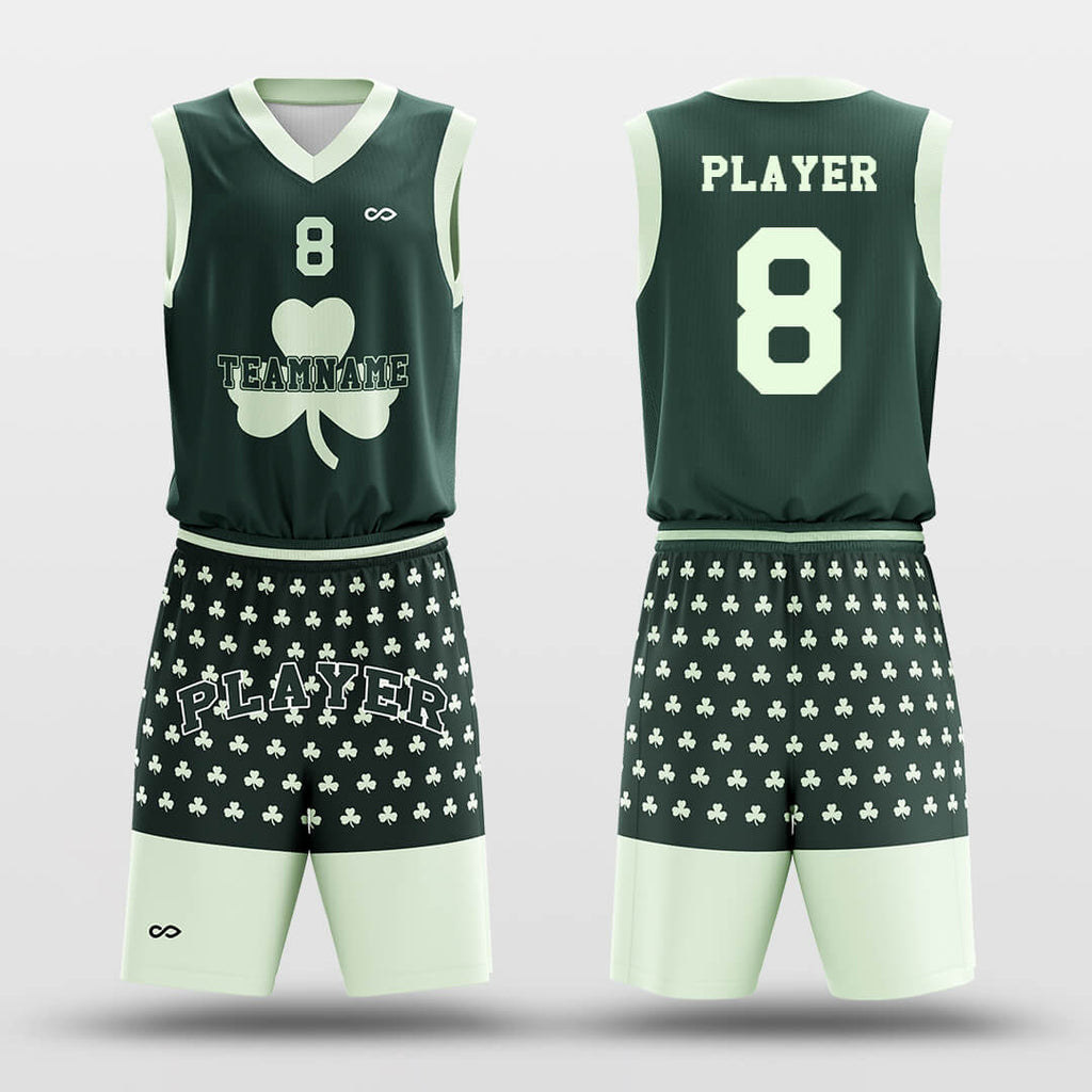Clover - Custom Sublimated Basketball Jersey Set Graphic-XTeamwear