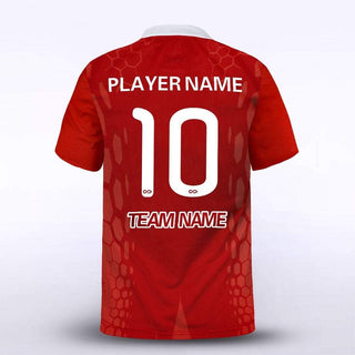 Red Custom Soccer Uniform