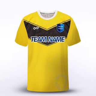 Yellow Chevron Soccer Jersey