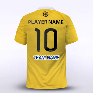 Custom Yellow Kid's Sublimated Soccer Jersey