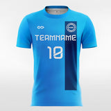 Cool blue soccer jersey custom