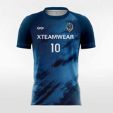 Cool Tie Dye - Women Custom Soccer Jerseys Design Navy Blue