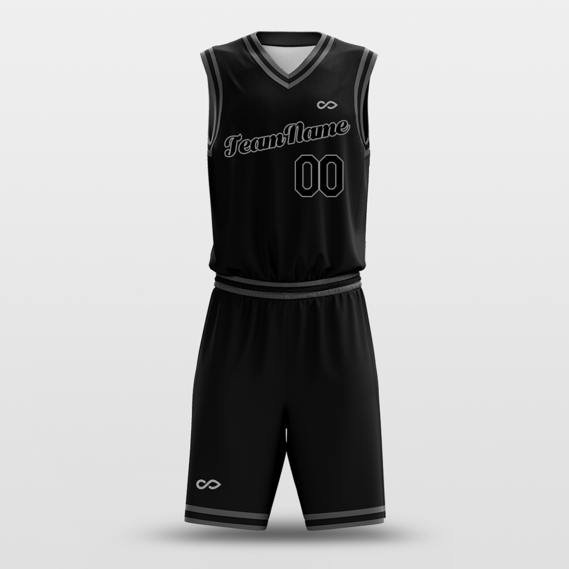 design black basketball jersey