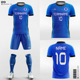 Custom Blue Soccer Jersey Design