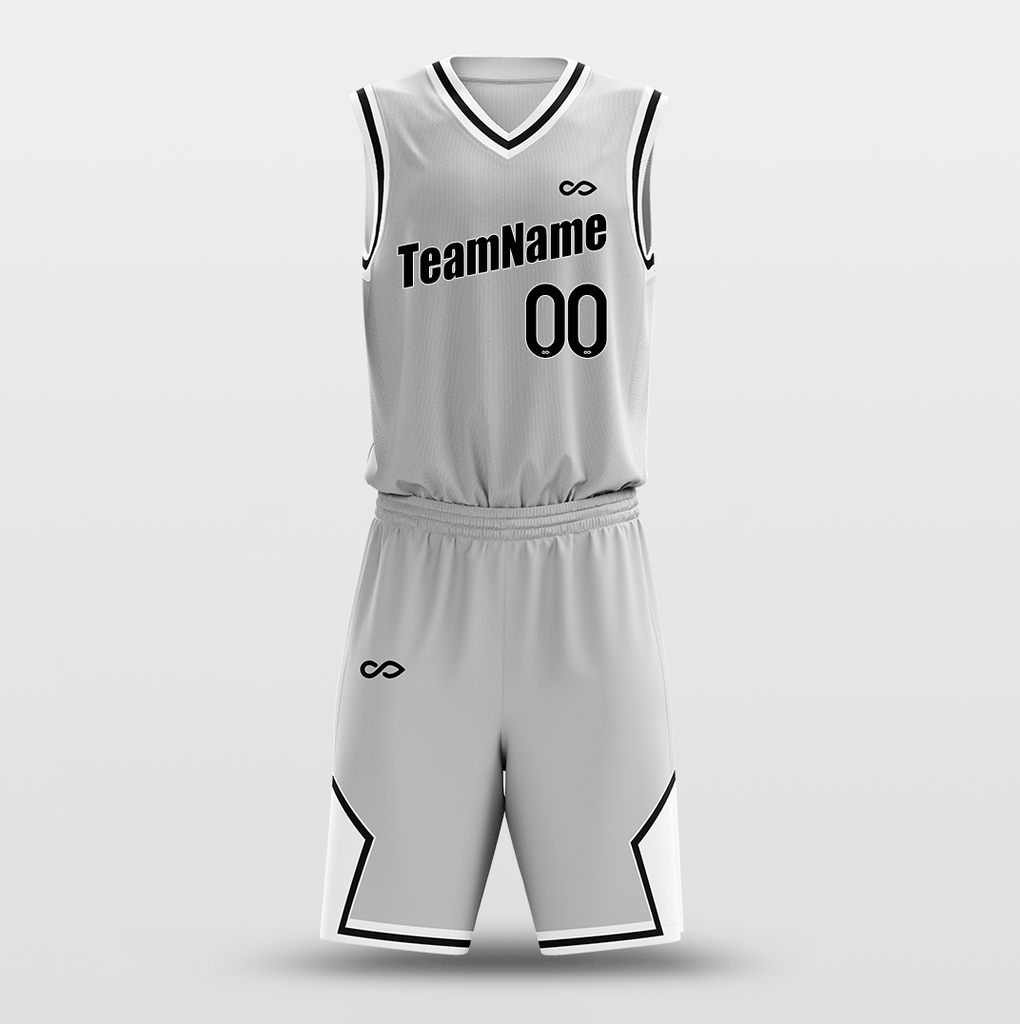 Grey jersey basketball hotsell