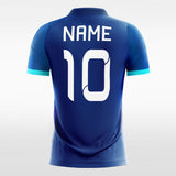 custom soccer jersey gradient blue