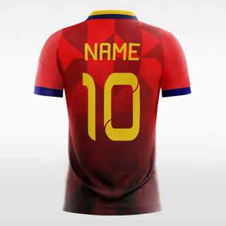 custom soccer jerseys geometry red