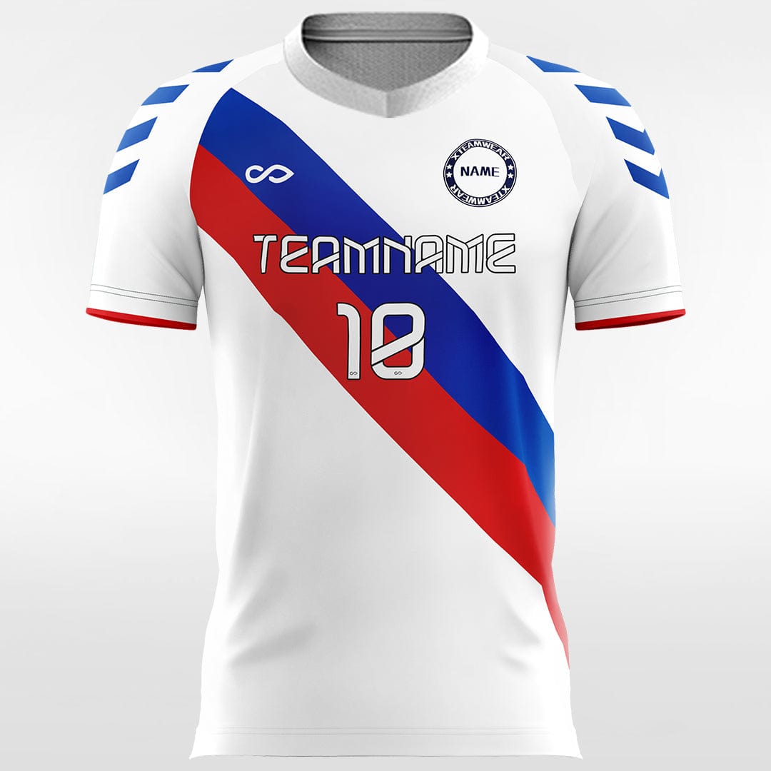 Retro Ribbon - Women Custom Soccer Jerseys Design White-XTeamwear