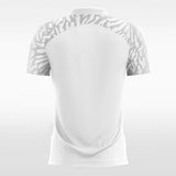 Custom soccer jerseys white and grey