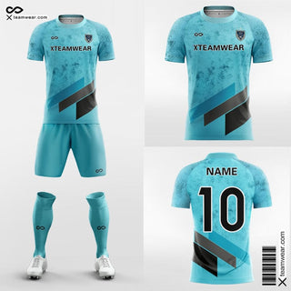 Cyan Soccer Jersey Marble